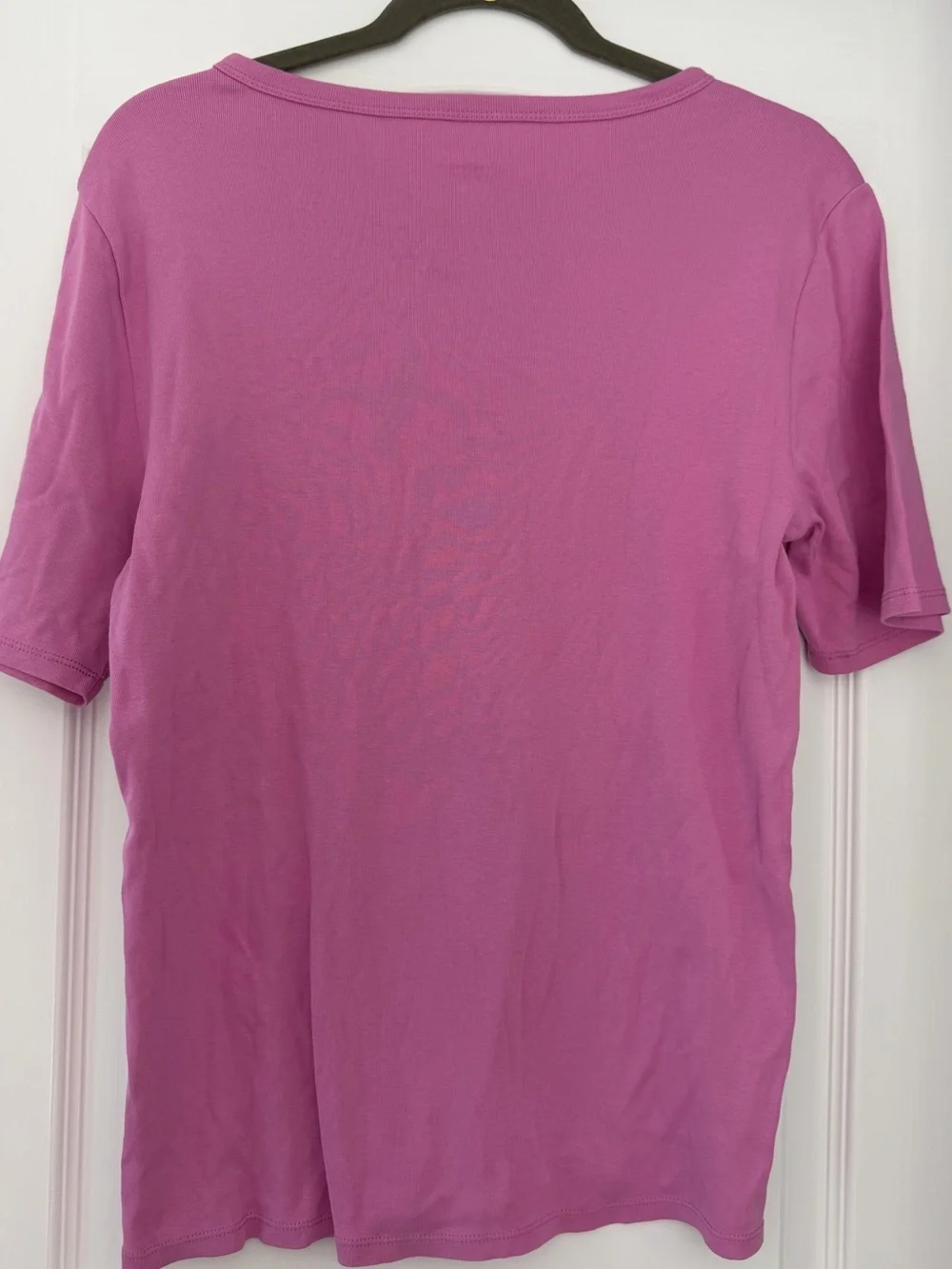 J.Crew Perfect Fit Pink 100% Cotton Crewneck Tee Shirt Large